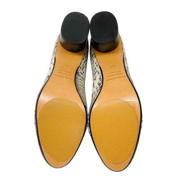 Isabel Marant Ivory Multi Snake Print Leather Booties - Picture 7 of 7